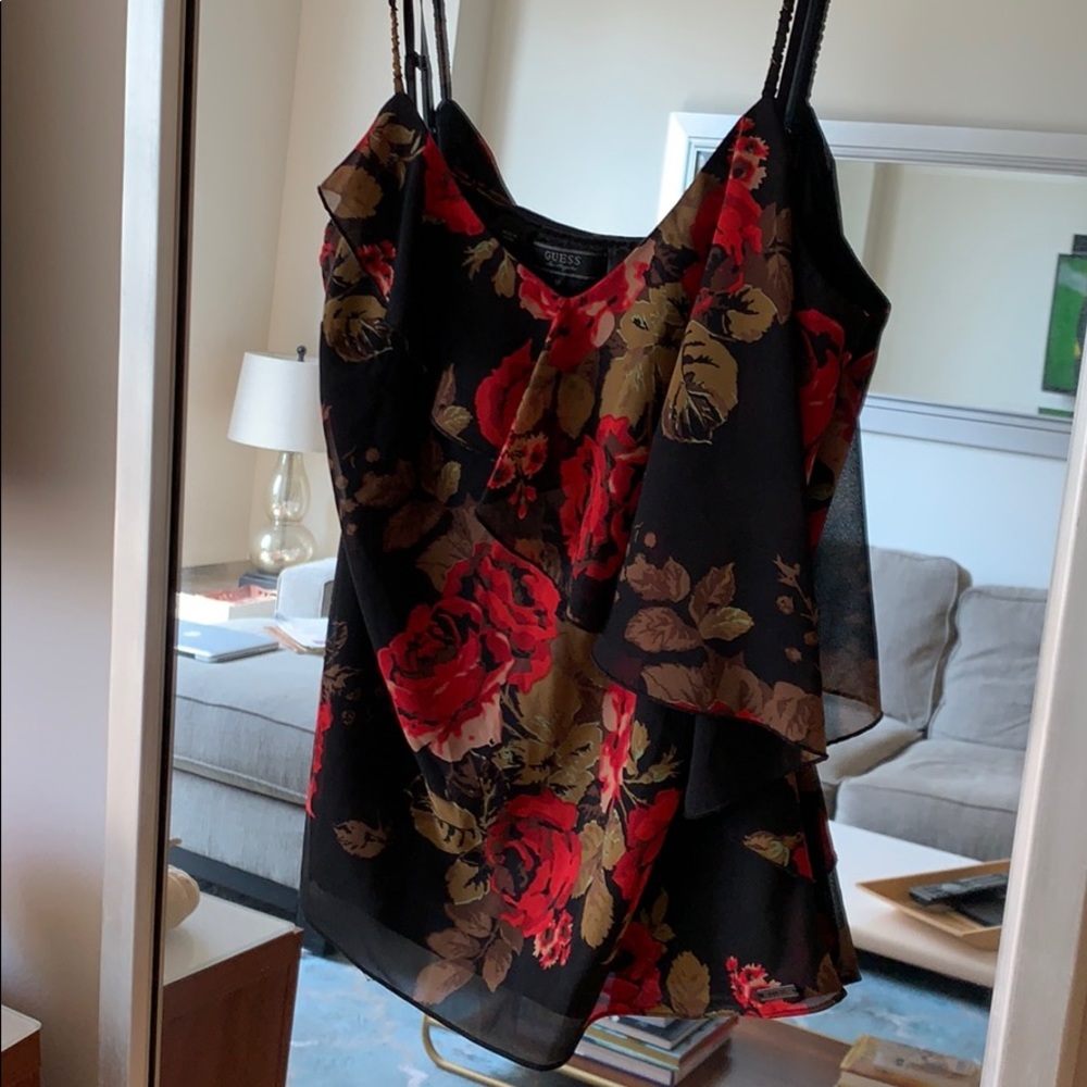 Guess floral tank